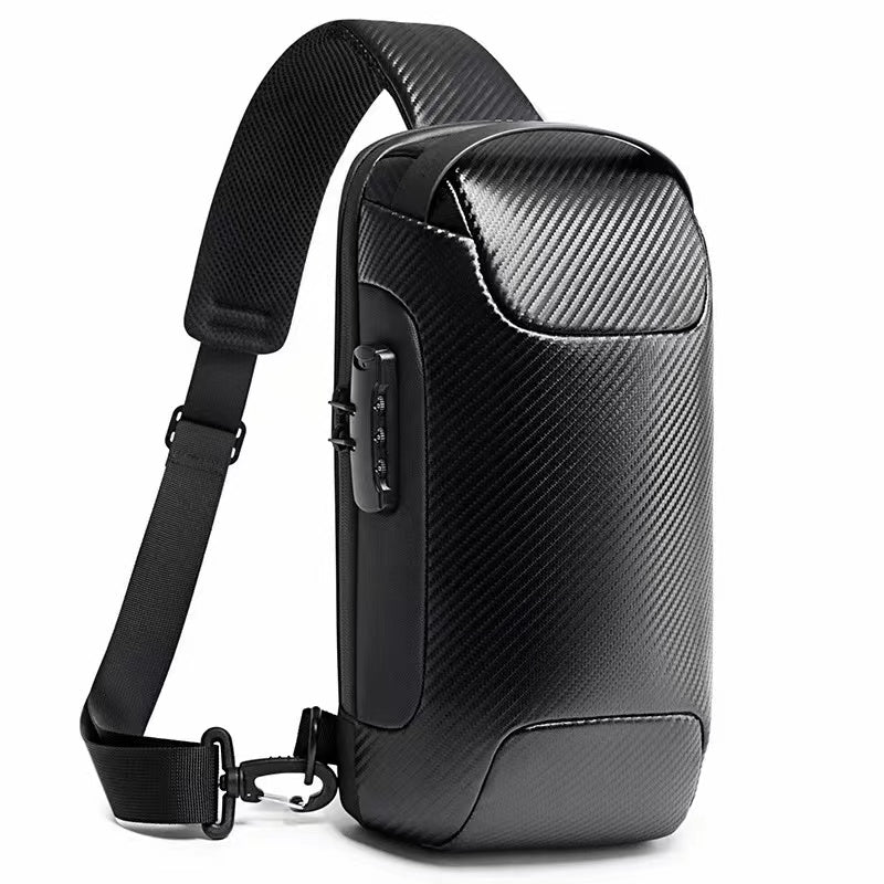 Borsa Monospalla Antifurto TSA, Porta USB 3.0 |  BG-22085