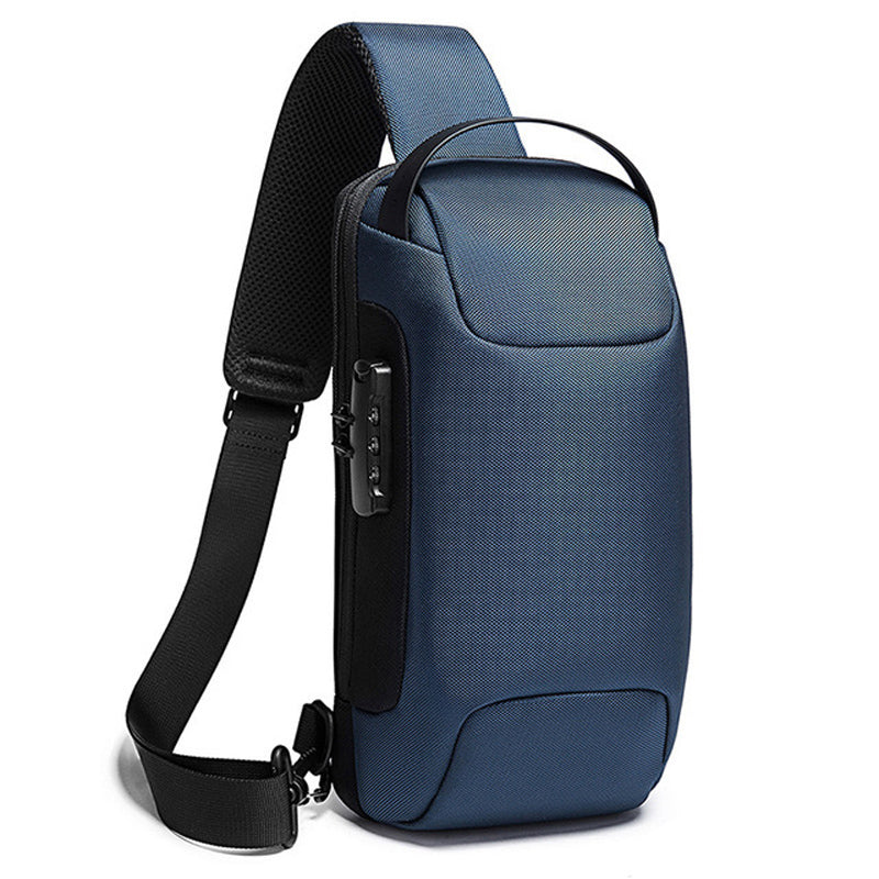 Borsa Monospalla Antifurto TSA, Porta USB 3.0 |  BG-22085