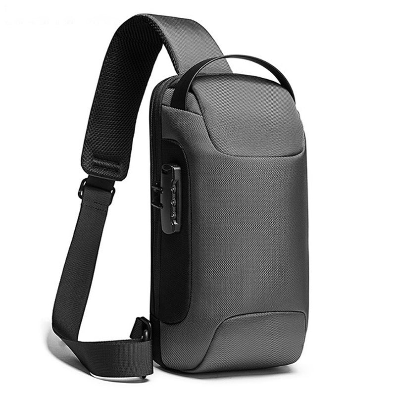 Borsa Monospalla Antifurto TSA, Porta USB 3.0 |  BG-22085