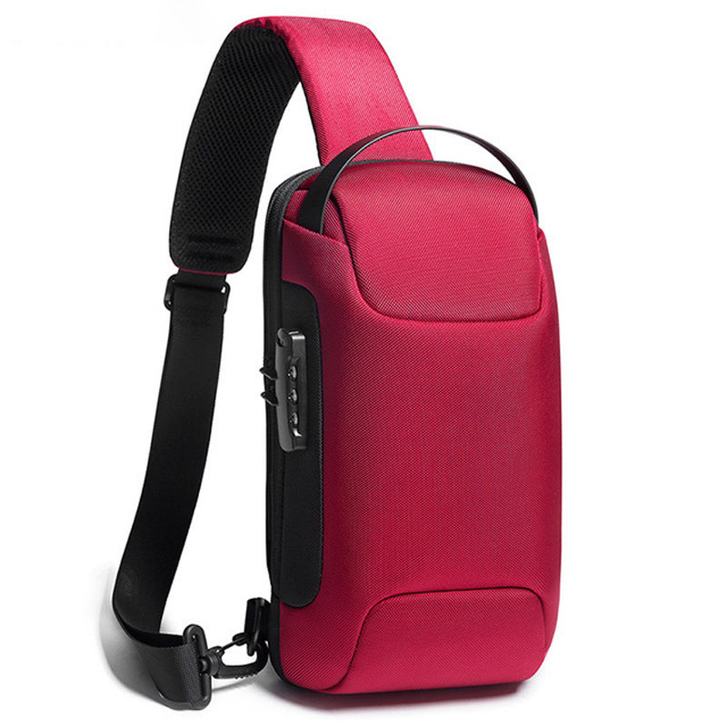 Borsa Monospalla Antifurto TSA, Porta USB 3.0 |  BG-22085